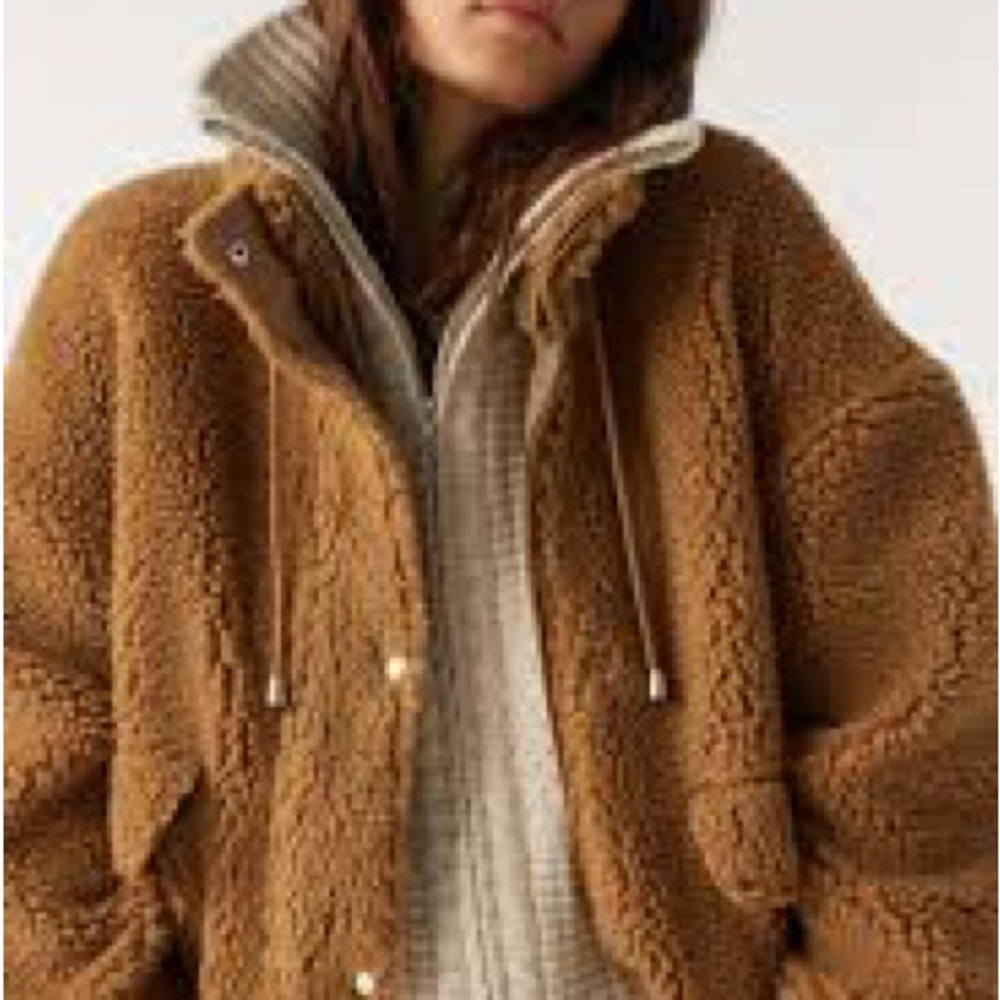 Women's Brown Sherpa Jacket